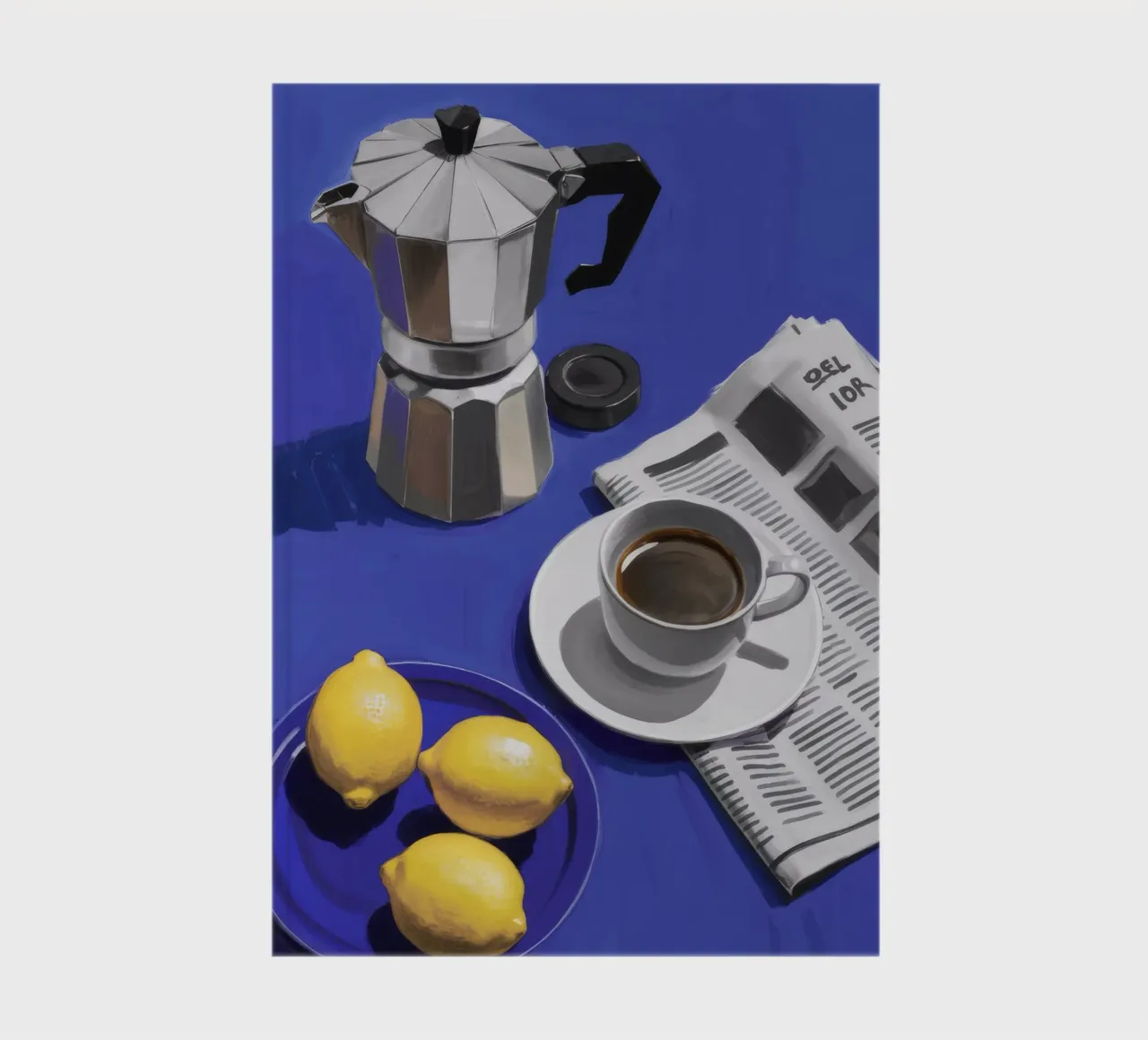 Rituale del caffè Cobalto diario da Pake Nebula