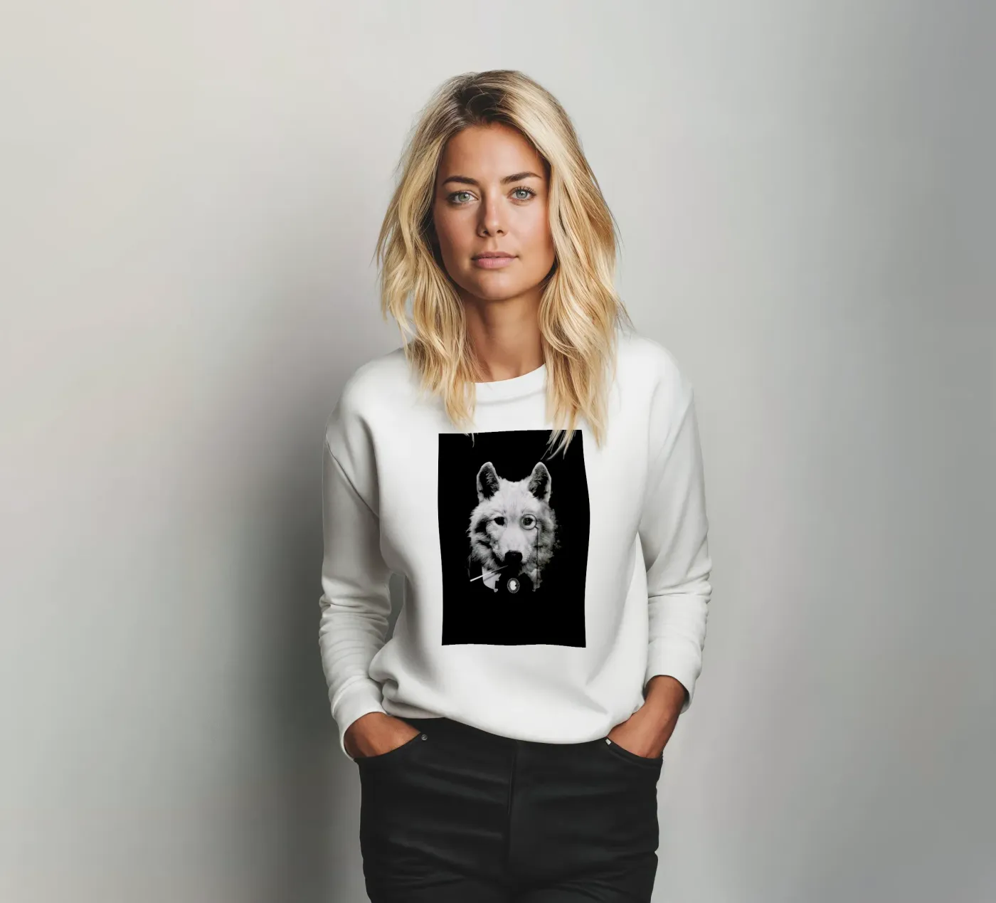 Classy Wolf sweatshirt by Wouter Rikken