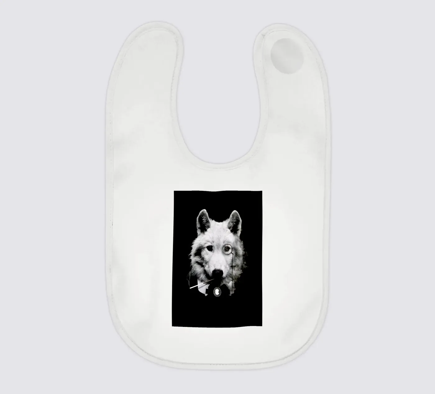 Classy Wolf baby slabbetje van Wouter Rikken