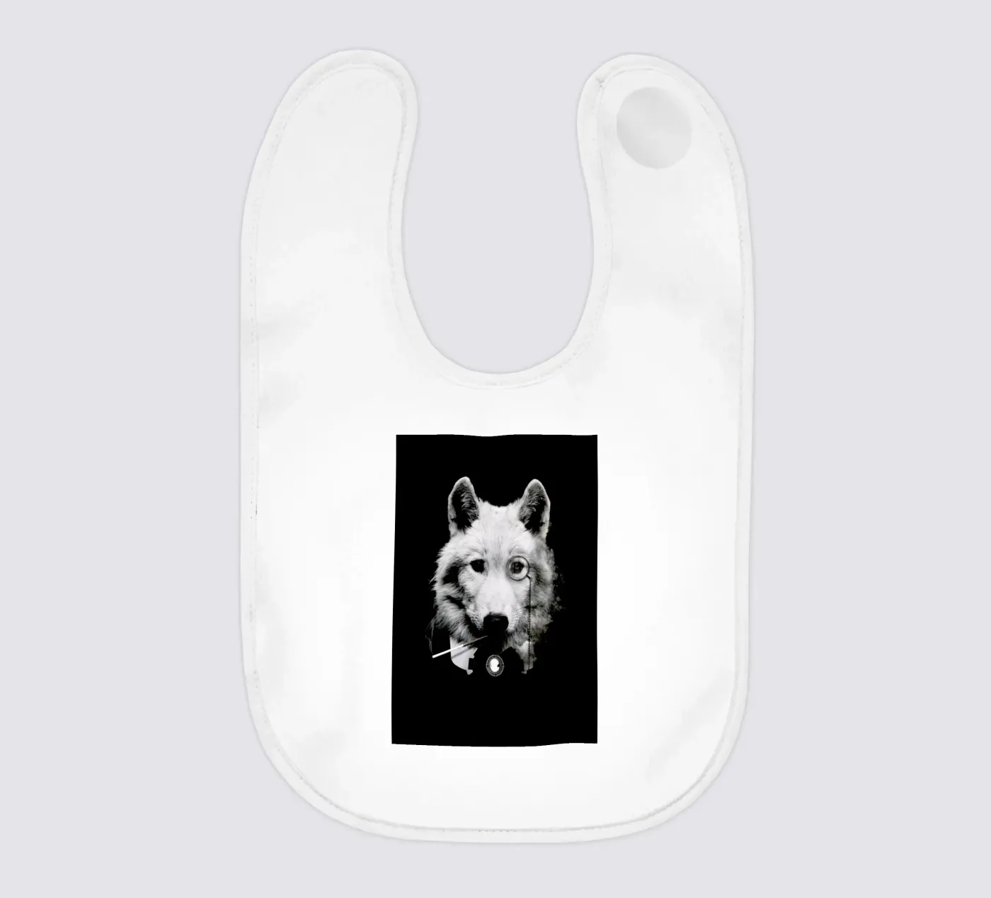 Classy Wolf baby slabbetje van Wouter Rikken