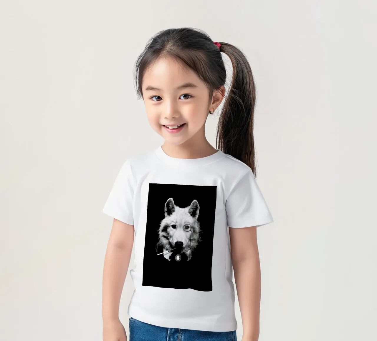 Classy Wolf t-shirt bambini da Wouter Rikken