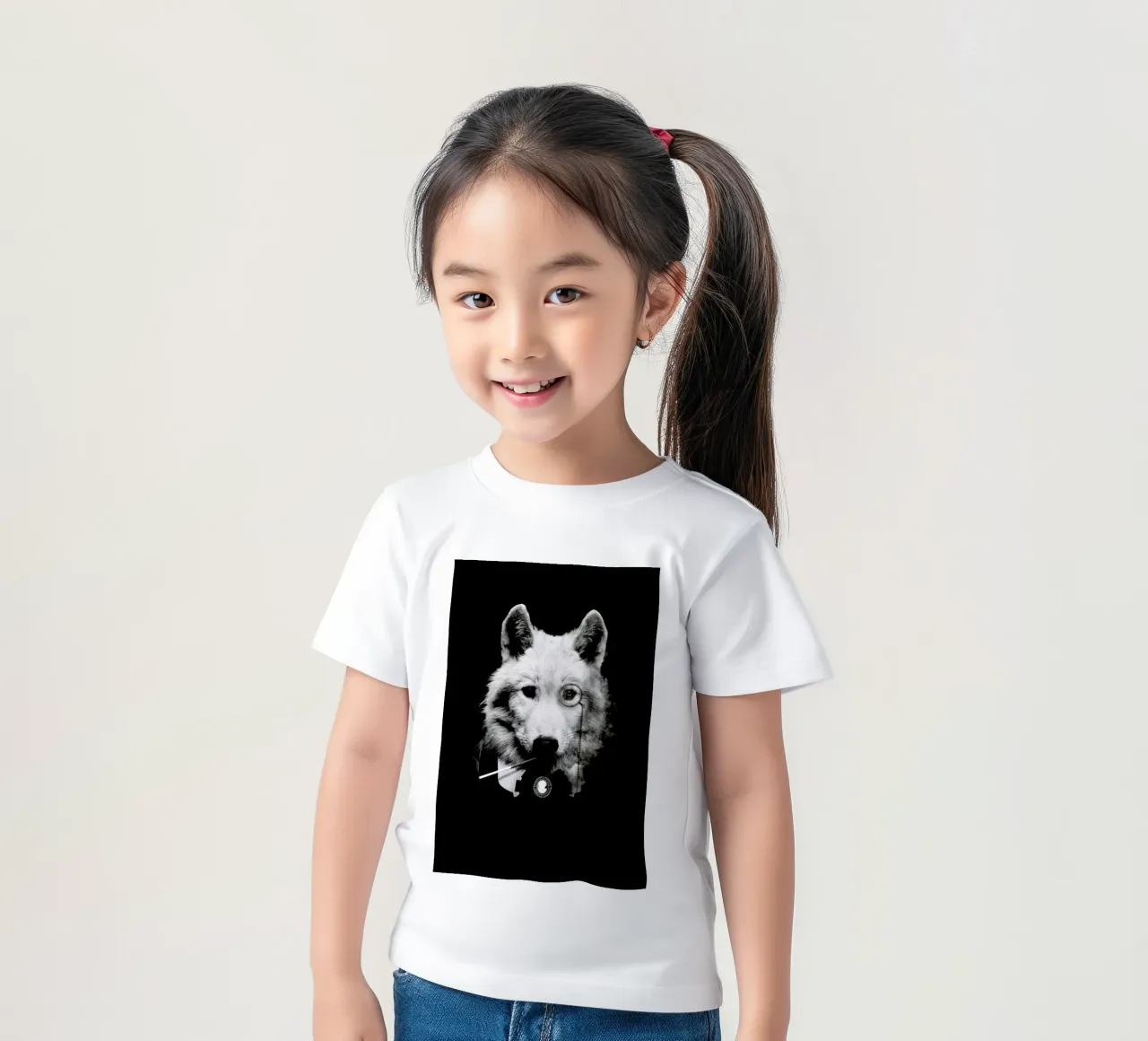 Classy Wolf t-shirt bambini da Wouter Rikken