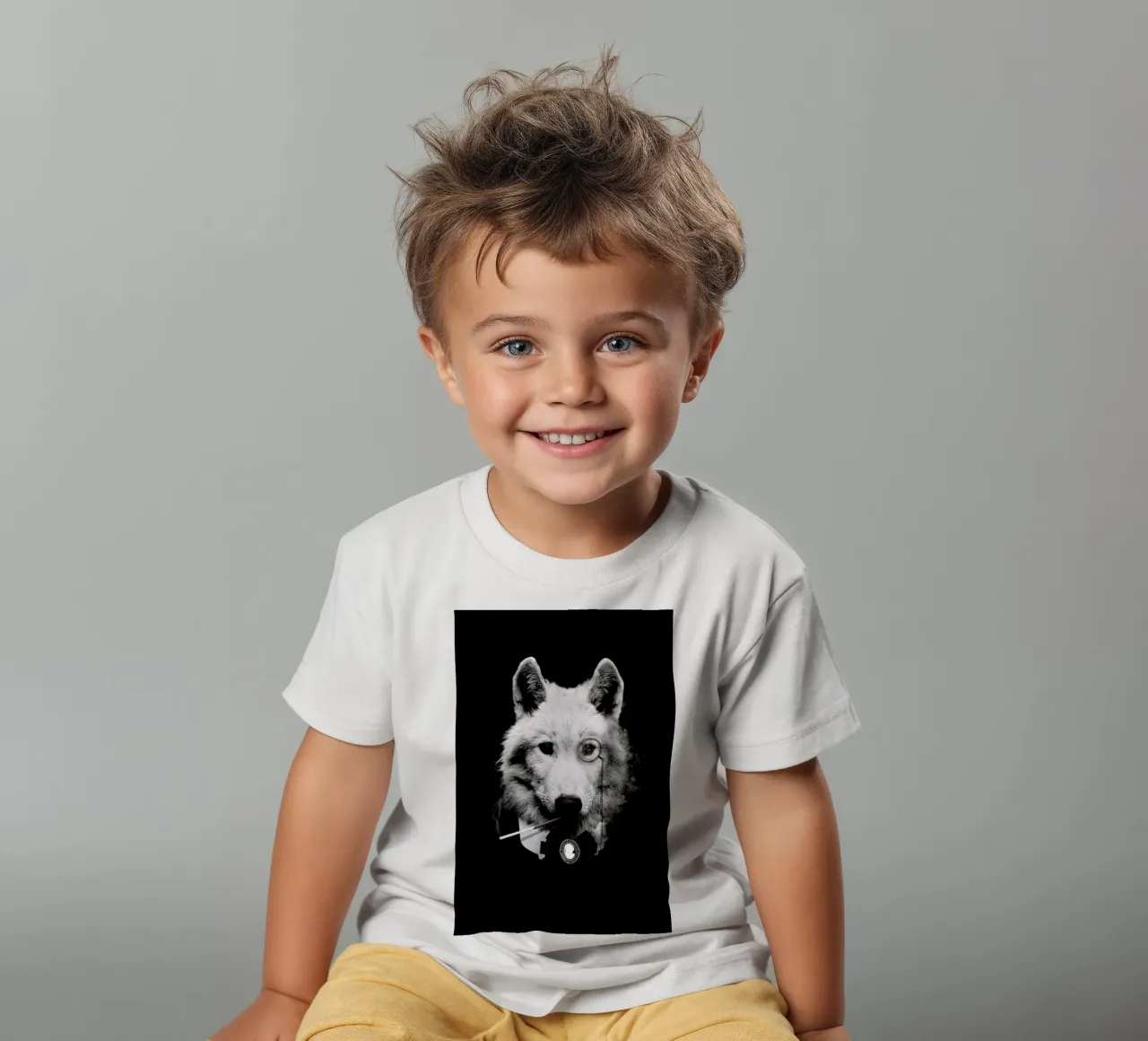 Classy Wolf t-shirt bambini da Wouter Rikken