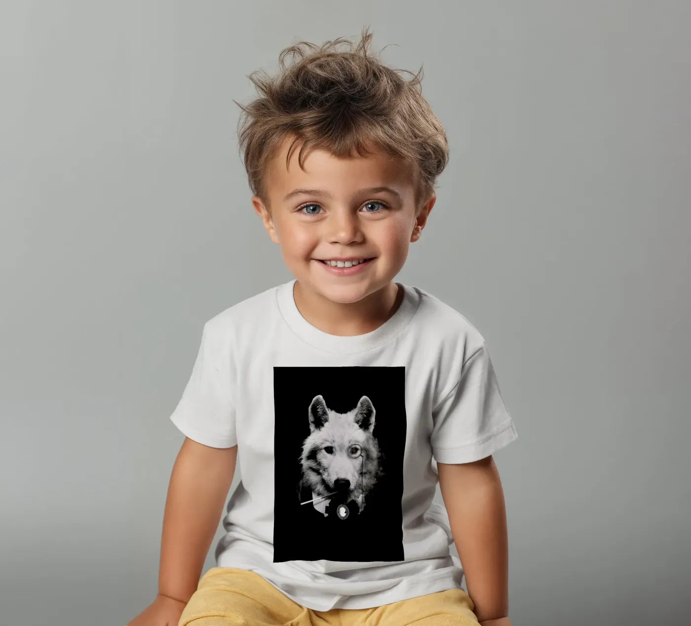 Classy Wolf t-shirt bambini da Wouter Rikken