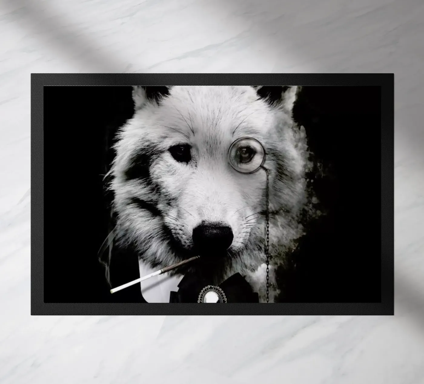 Classy Wolf doormat by Wouter Rikken