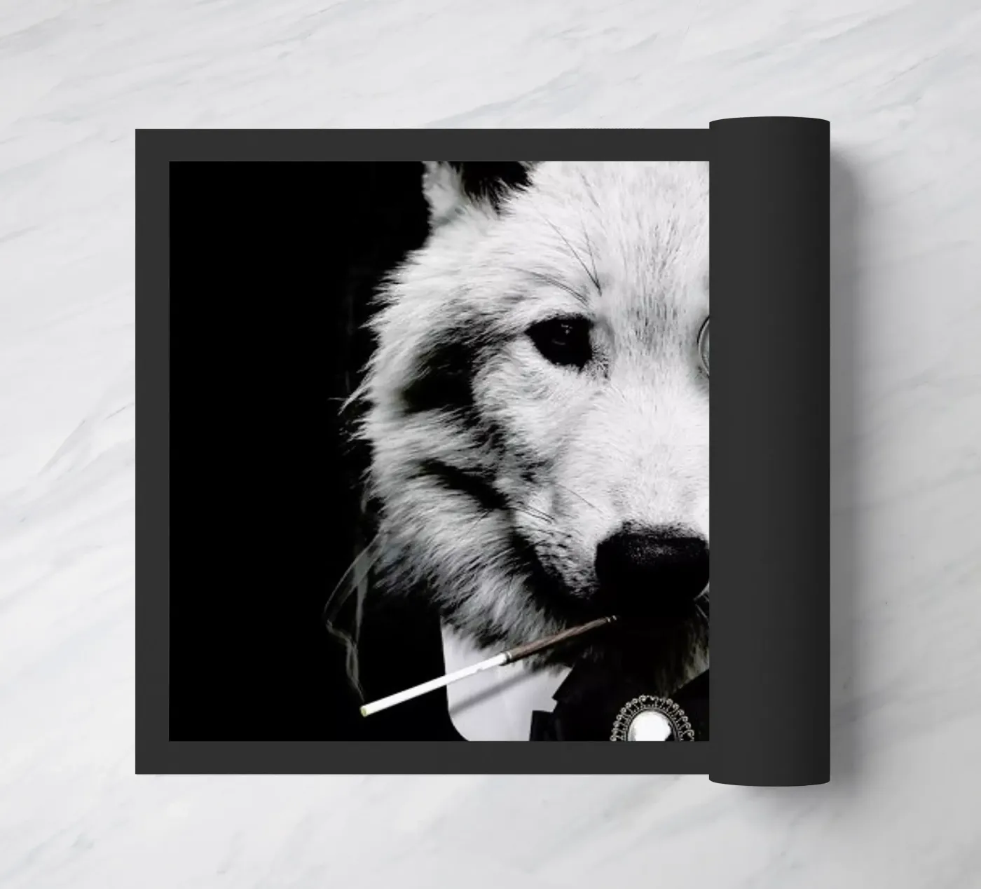 Classy Wolf doormat by Wouter Rikken