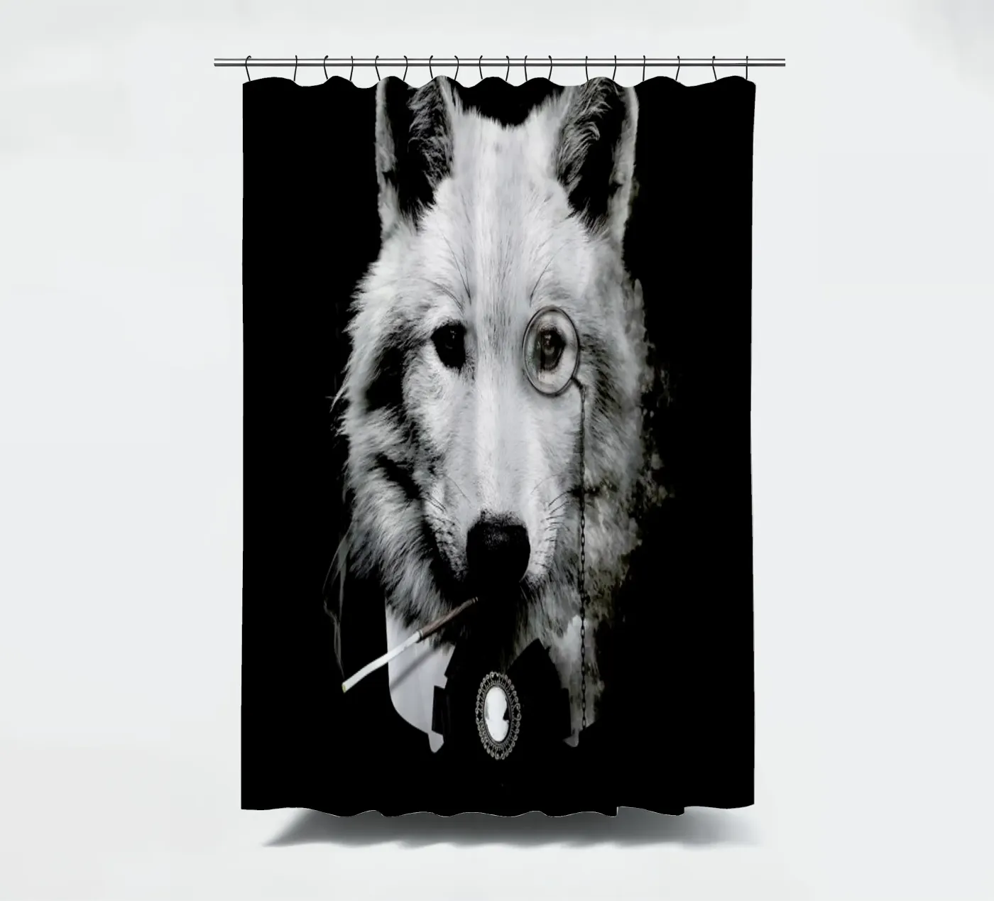Classy Wolf douchegordijn van Wouter Rikken