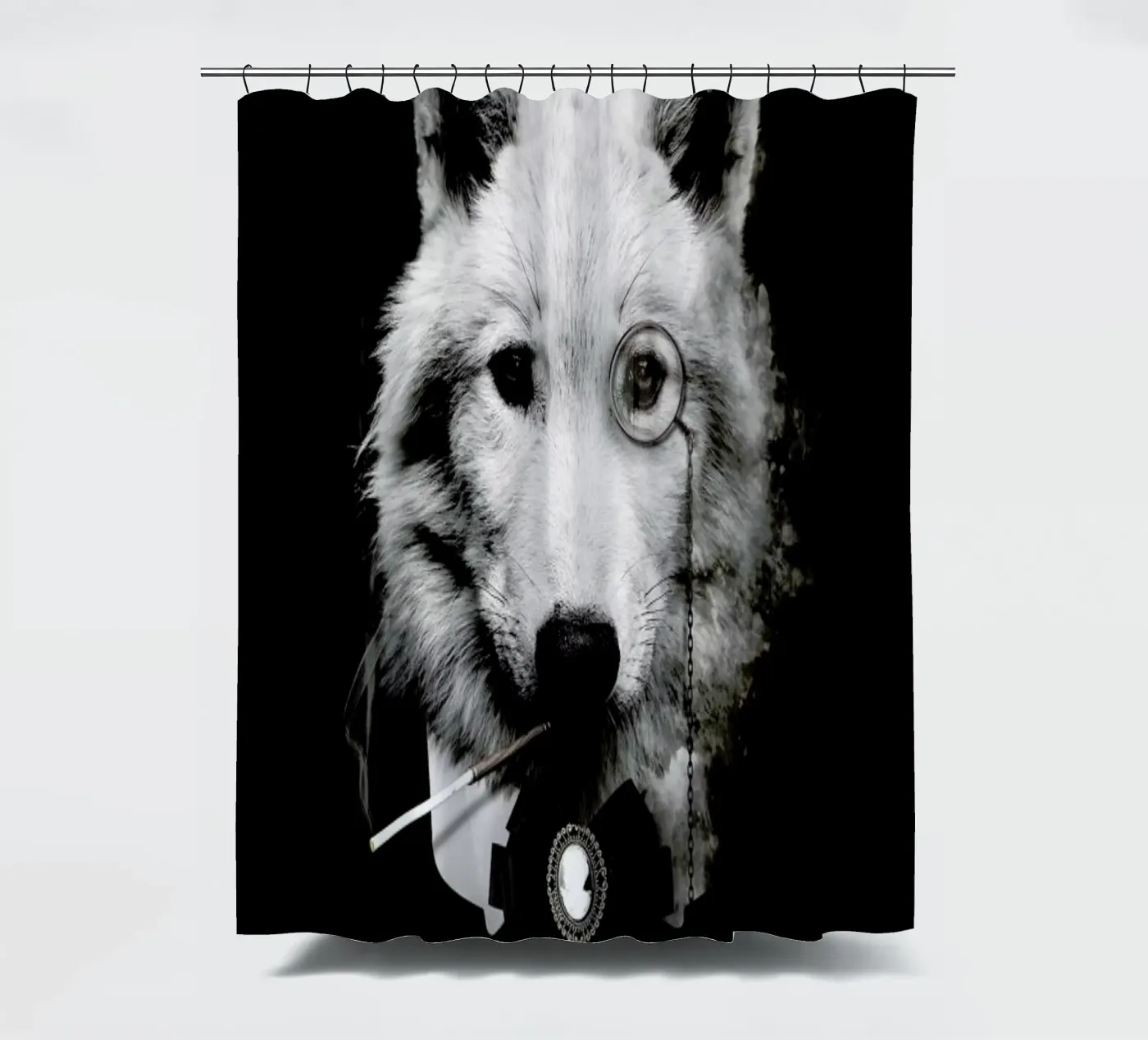 Classy Wolf shower curtain by Wouter Rikken