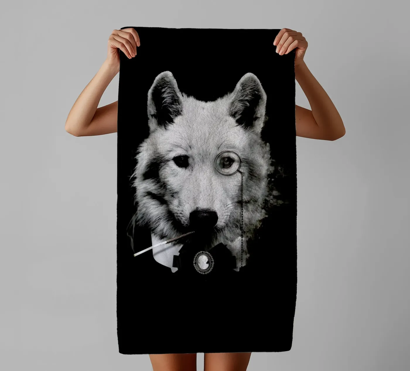 Classy Wolf towel by Wouter Rikken