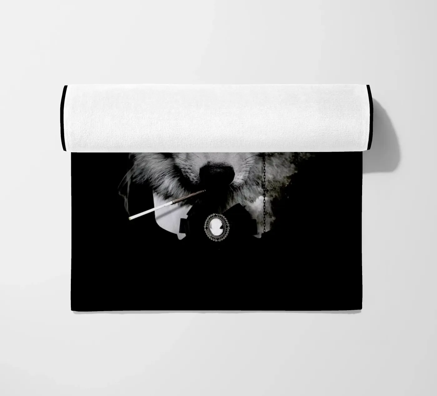 Classy Wolf beach towel by Wouter Rikken