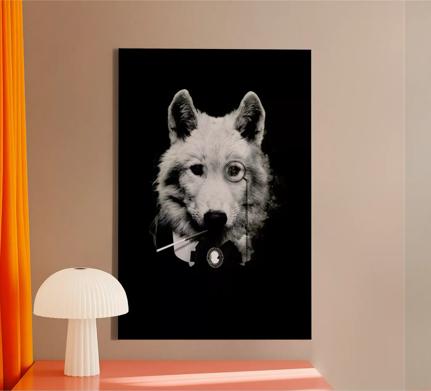Classy Wolf canvas by Wouter Rikken