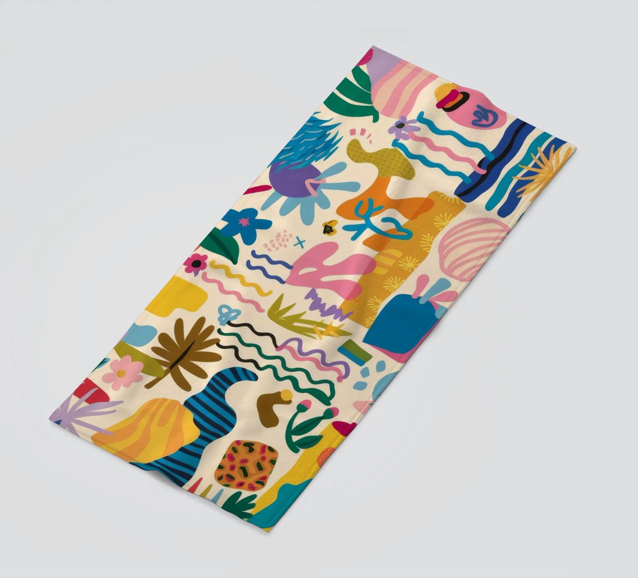 Fantaisie marine corallienne serviette de plage de Pake Nebula