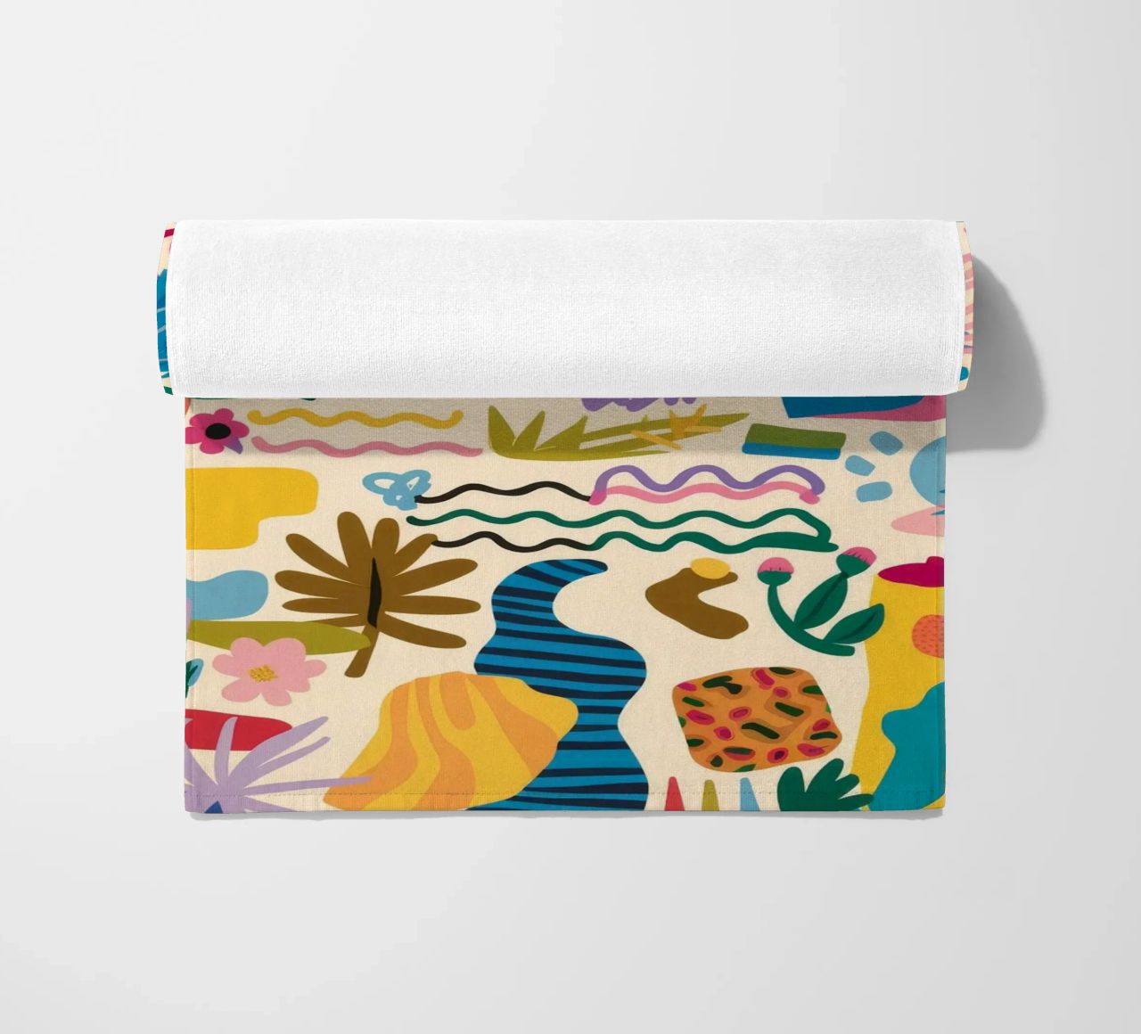 Fantaisie marine corallienne serviette de plage de Pake Nebula