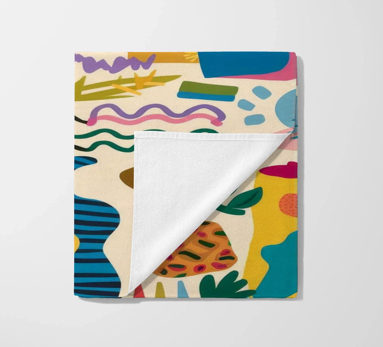 Fantaisie marine corallienne serviette de plage de Pake Nebula
