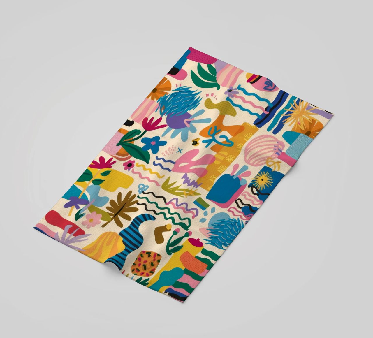Fantaisie marine corallienne serviette de plage de Pake Nebula