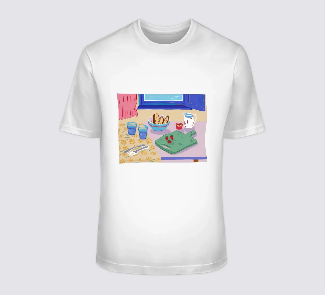 Diffusione del mattino ceruleo t-shirt da Pake Nebula