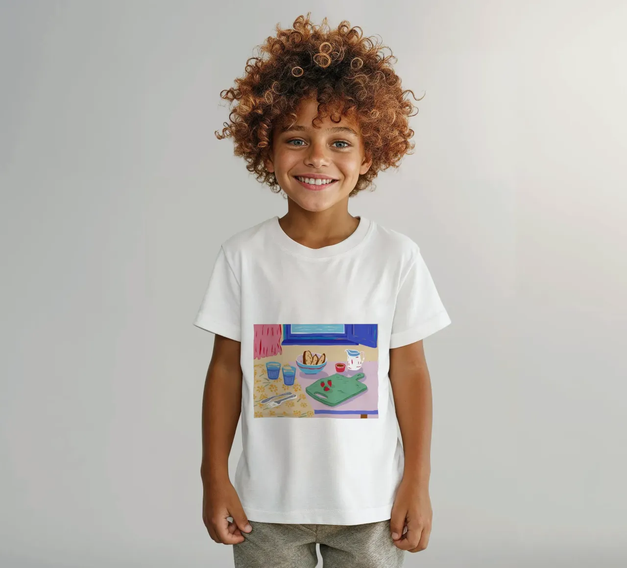 Diffusione del mattino ceruleo t-shirt bambini da Pake Nebula