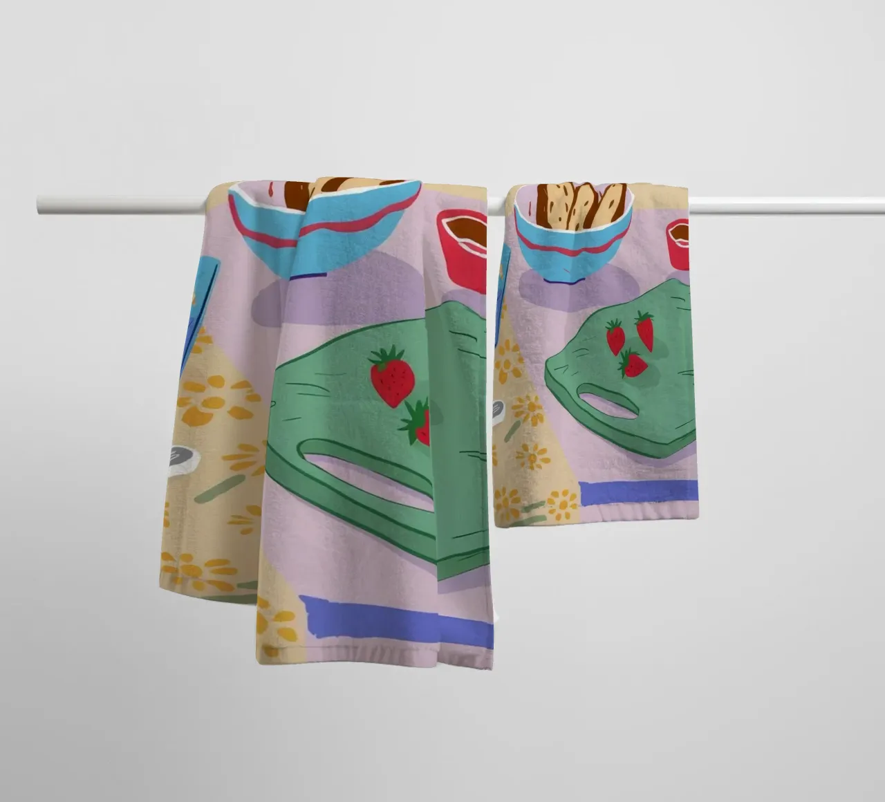 Diffusione del mattino ceruleo asciugamano da bagno da Pake Nebula