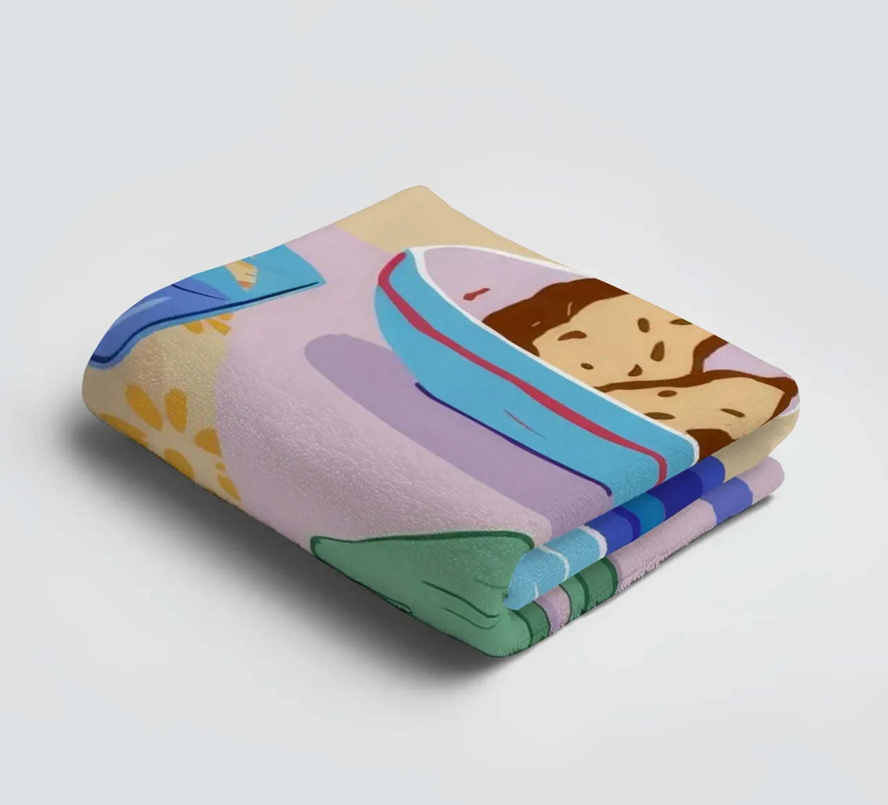 Diffusione del mattino ceruleo asciugamano da bagno da Pake Nebula