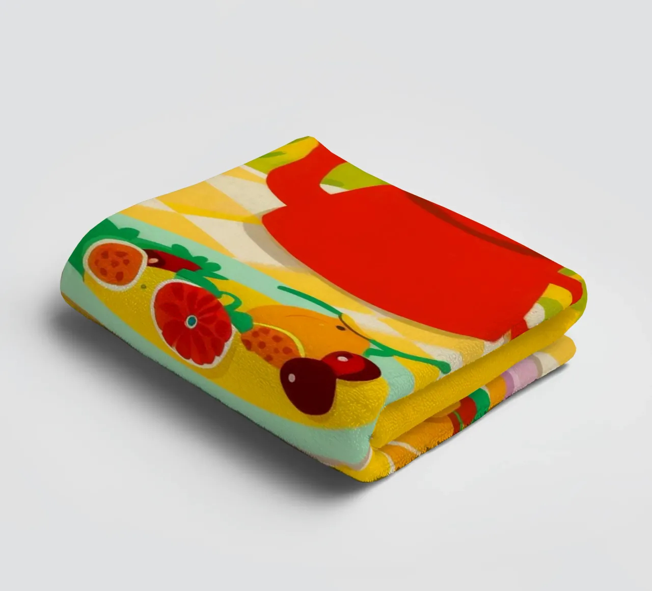 Sunshine Picnic Spread towel by Pake Nebula