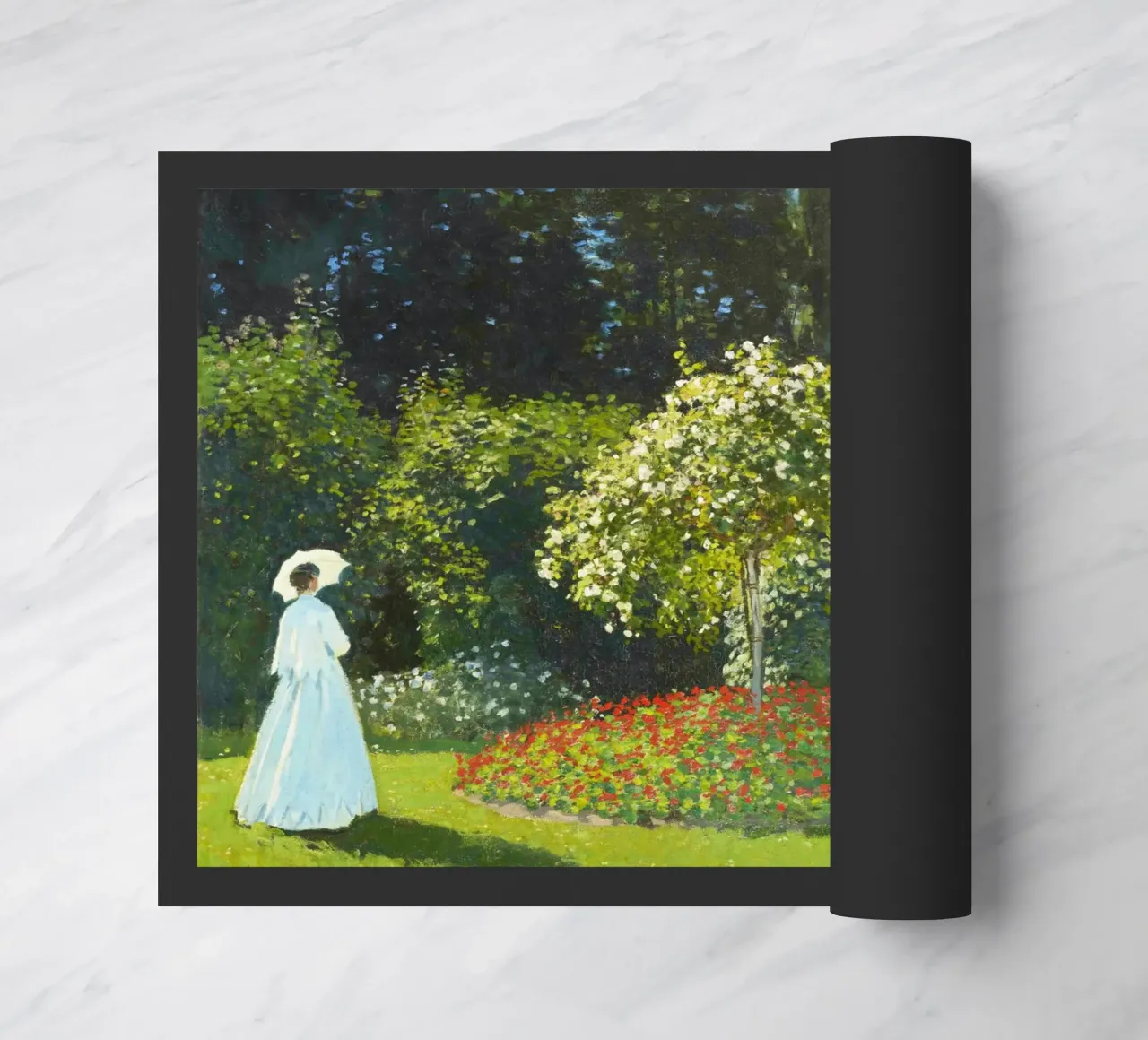 "Signora in giardino" (1867) di Claude Monet zerbino da Venus Art