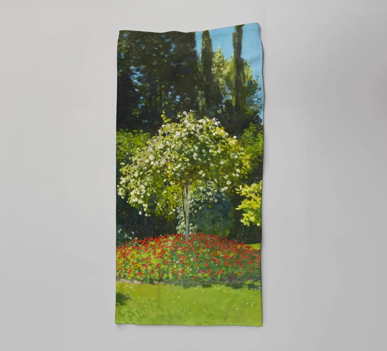 "Signora in giardino" (1867) di Claude Monet asciugamano da bagno da Venus Art
