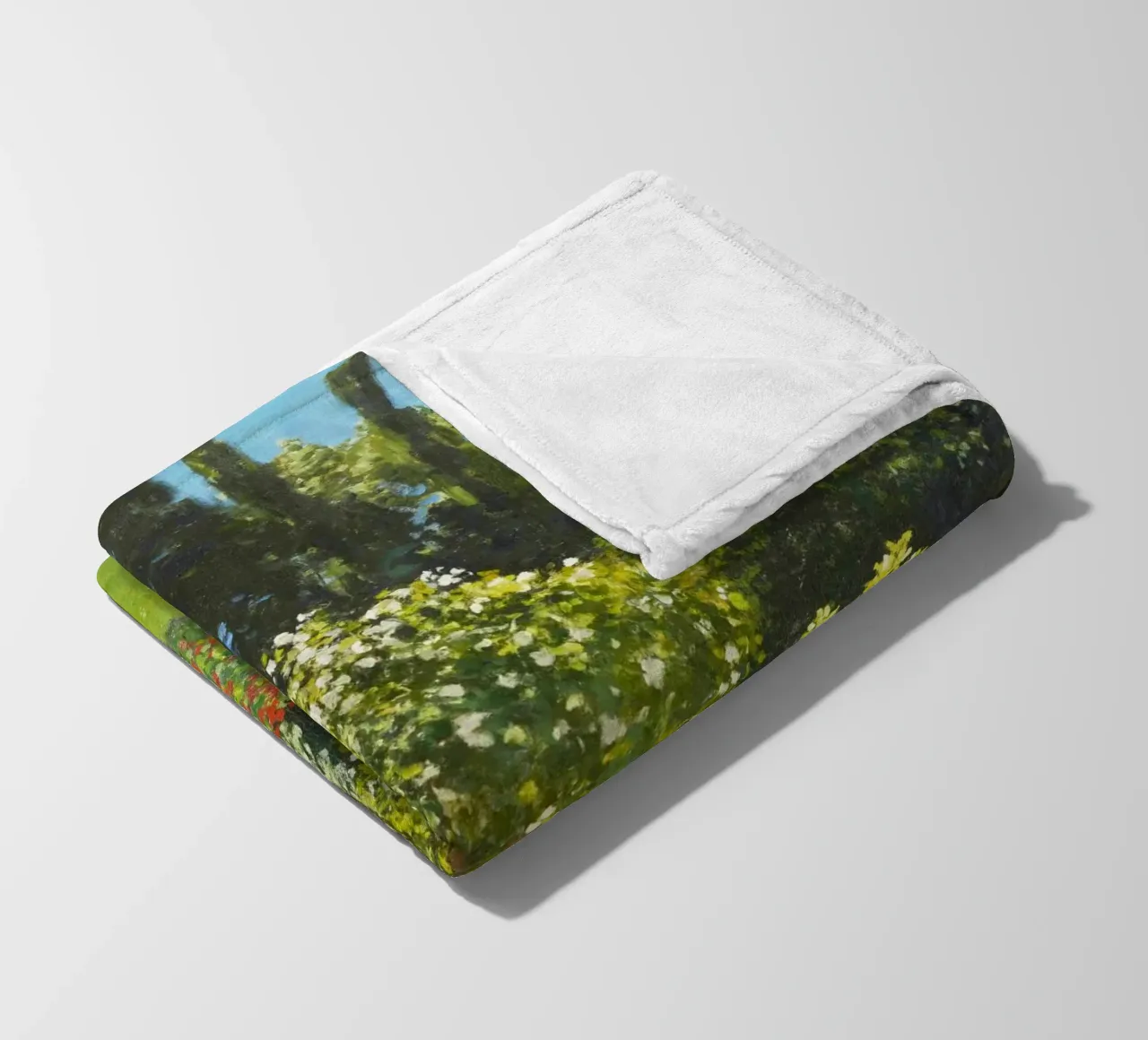 "Signora in giardino" (1867) di Claude Monet coperta in pile da Venus Art