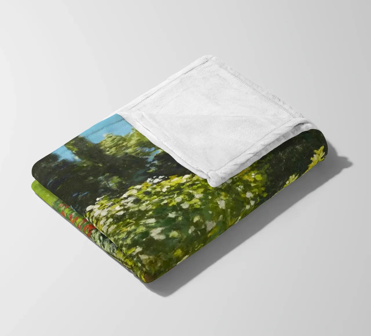 "Signora in giardino" (1867) di Claude Monet coperta in pile da Venus Art