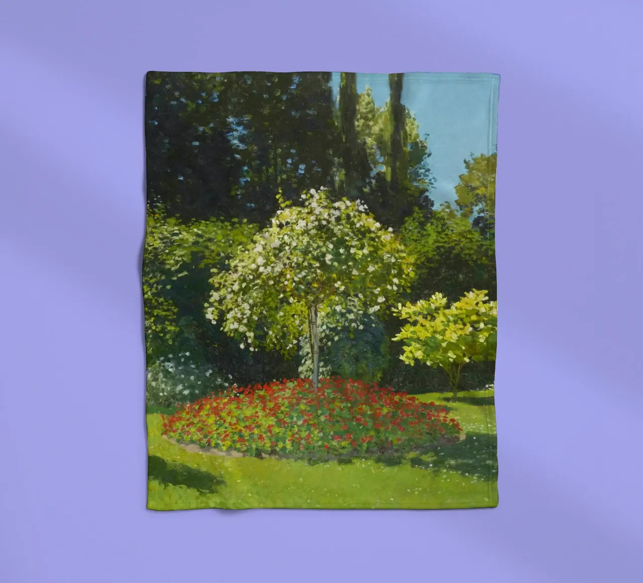 "Signora in giardino" (1867) di Claude Monet coperta in pile da Venus Art