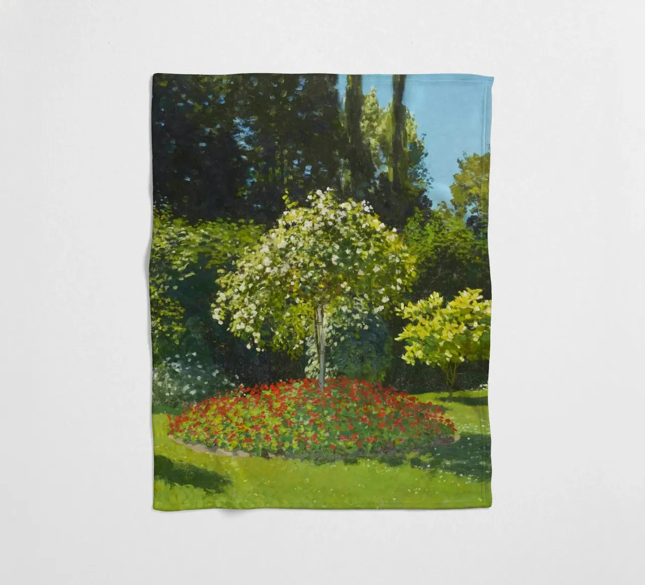 "Signora in giardino" (1867) di Claude Monet coperta in pile da Venus Art