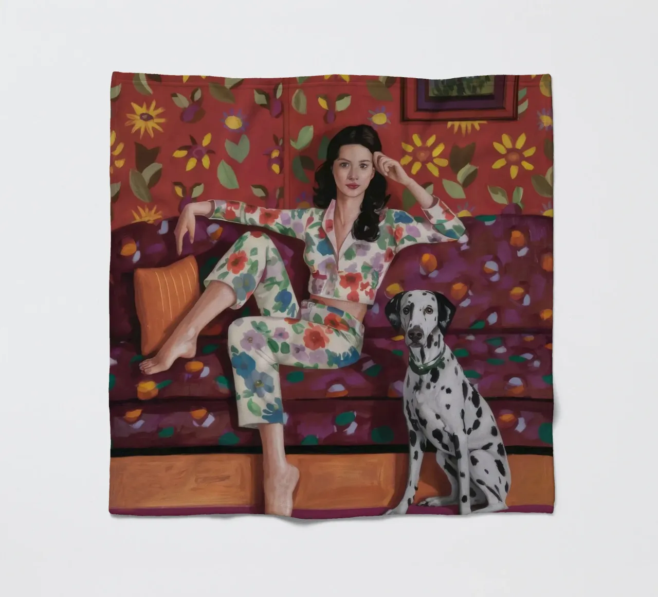 Dalmatien Lounging Elegance plaid polaire de Pake Nebula