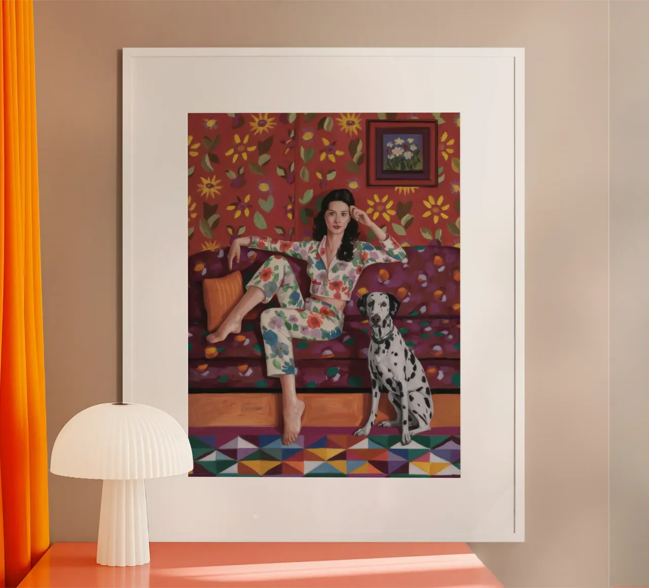 Dalmatian Lounging Elegance hahnemühle by Pake Nebula