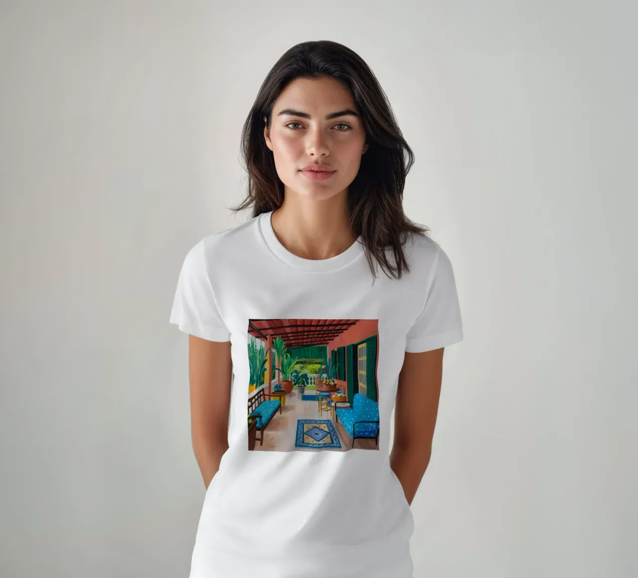 Terrazza Azzurra Riposo t-shirt da Pake Nebula