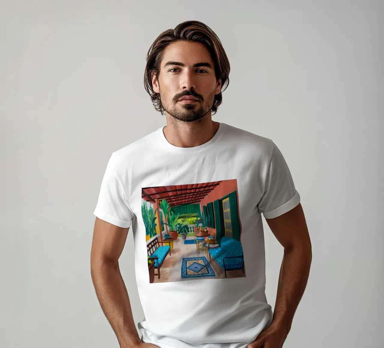 Terrazza Azzurra Riposo t-shirt da Pake Nebula