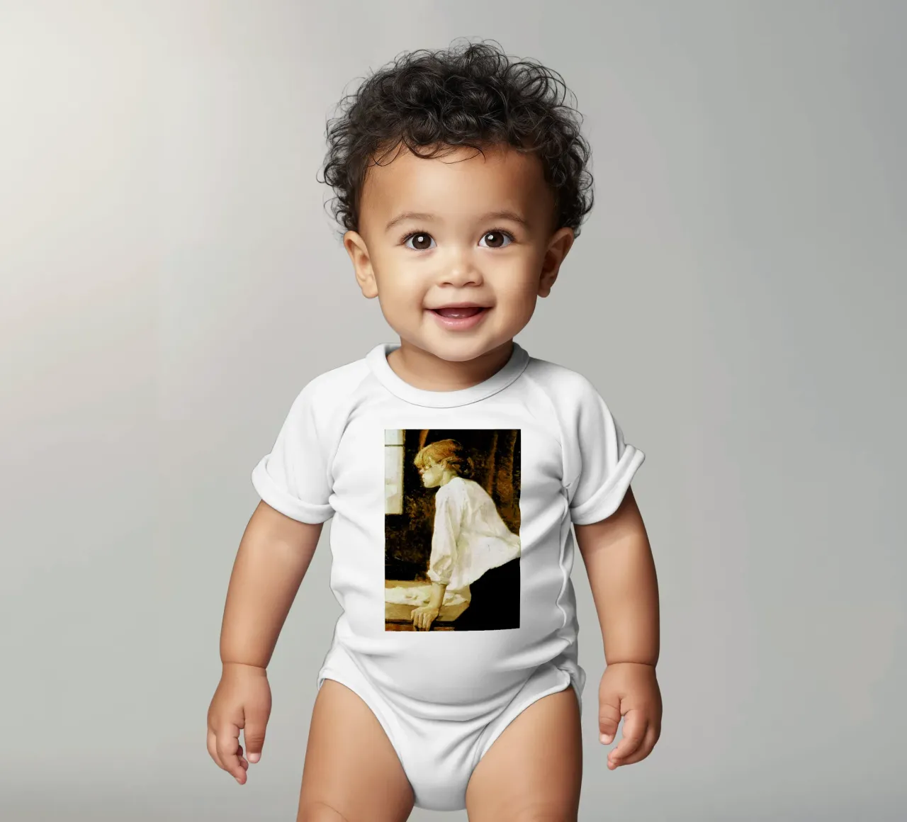 Toulouse-Lautrec -  The Laundress body neonato maniche corte da Vintage by JUNIQE