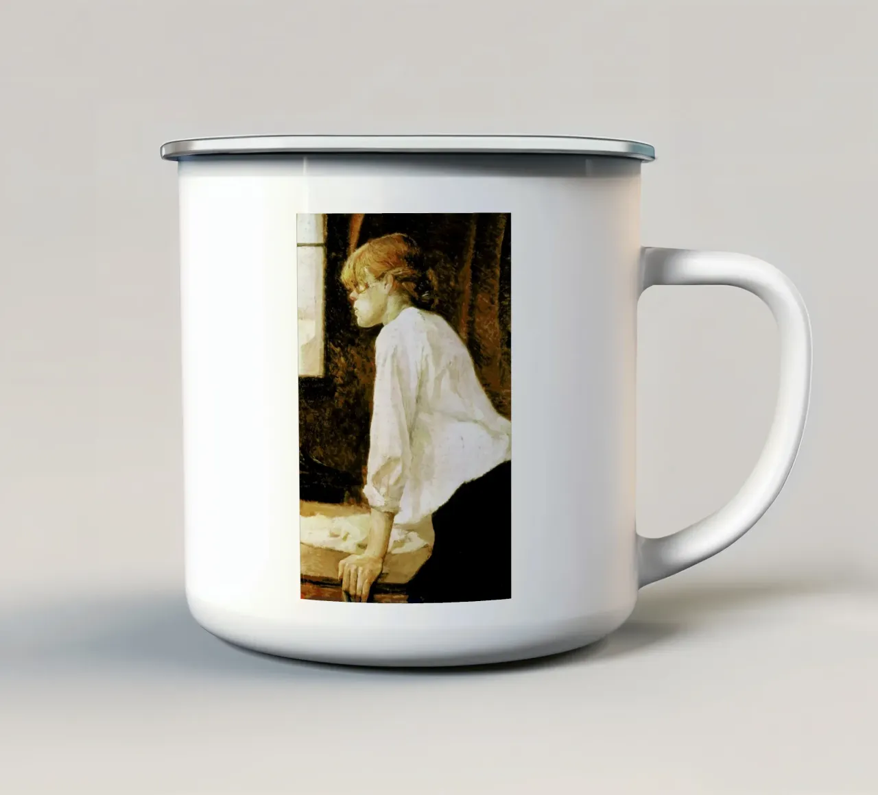 Toulouse-Lautrec -  The Laundress tazza in smalto da Vintage by JUNIQE