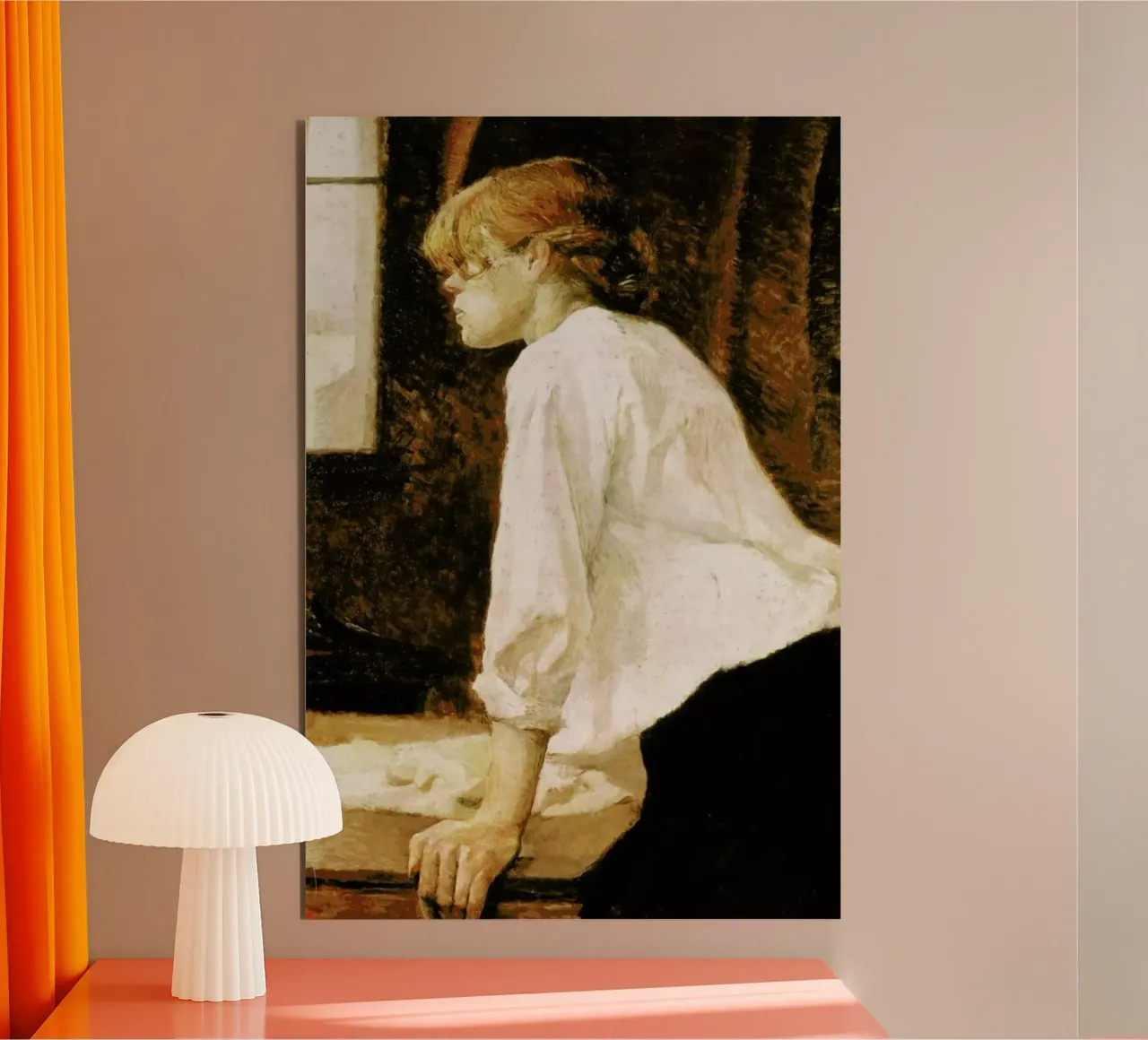 Toulouse-Lautrec -  The Laundress forex plate by Vintage by JUNIQE