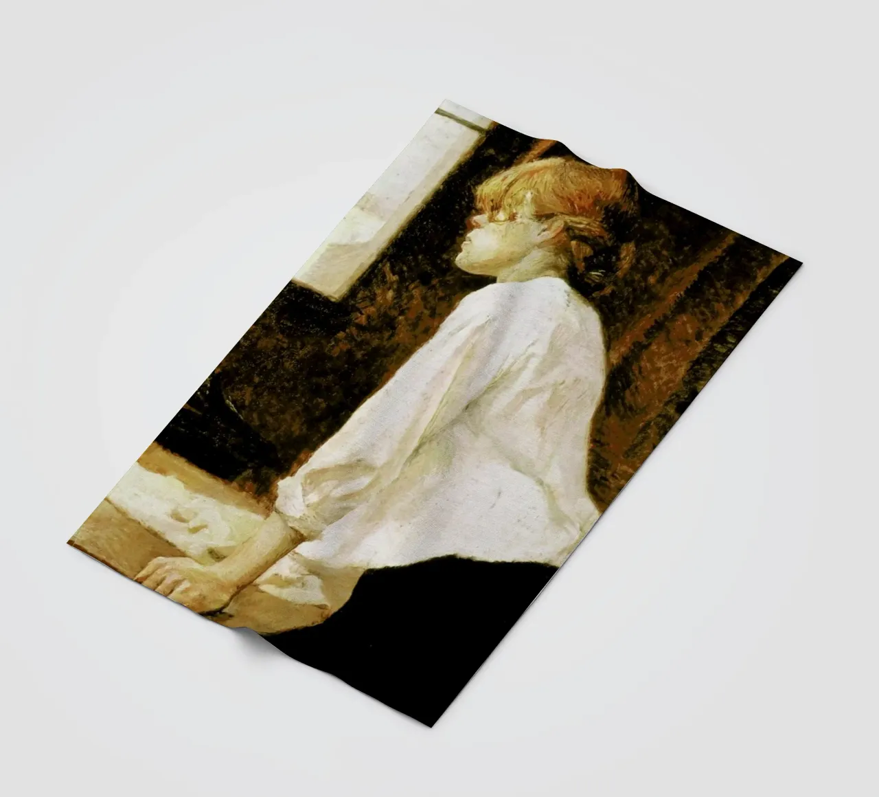 Toulouse-Lautrec -  The Laundress coperta in pile da Vintage by JUNIQE