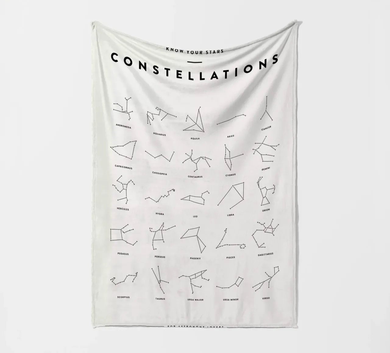 Constellation Chart 2 fleecedeken van daylight design studio