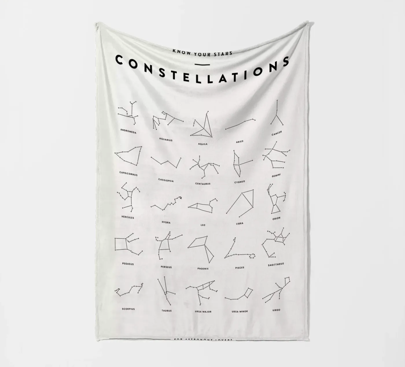 Constellation Chart 2 fleecedeken van daylight design studio