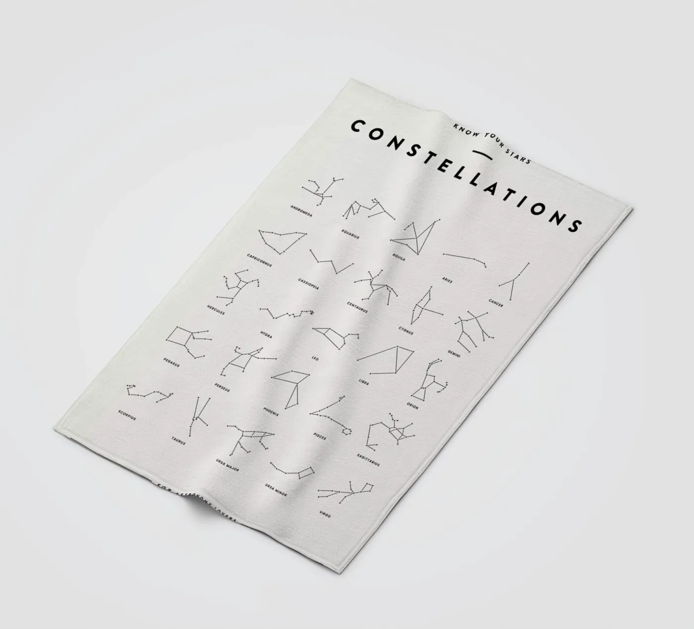 Constellation Chart 2 fleecedeken van daylight design studio