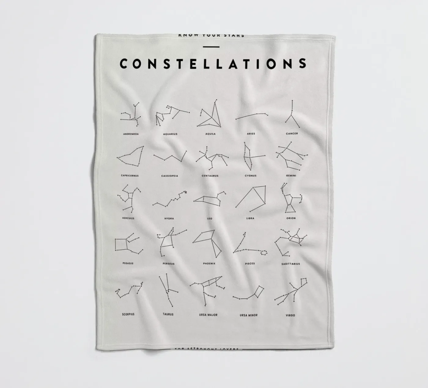 Constellation Chart 2 fleecedeken van daylight design studio