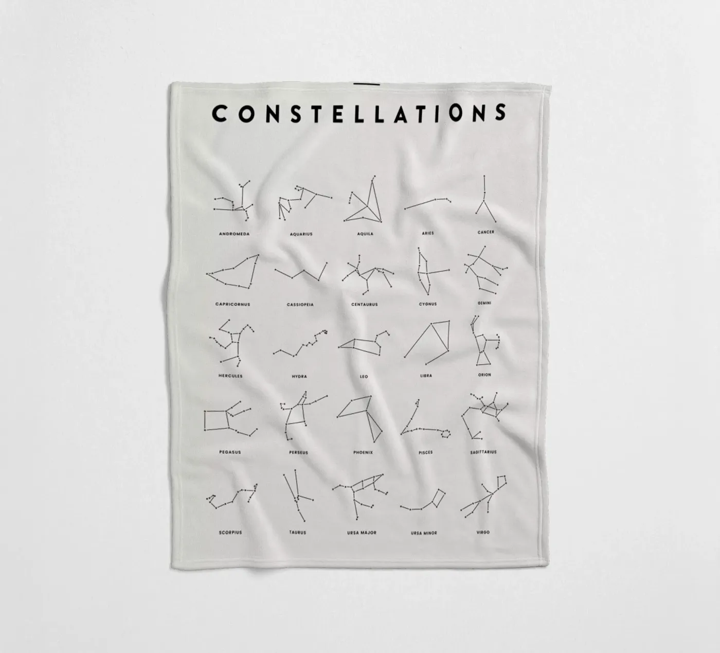 Constellation Chart 2 fleecedeken van daylight design studio