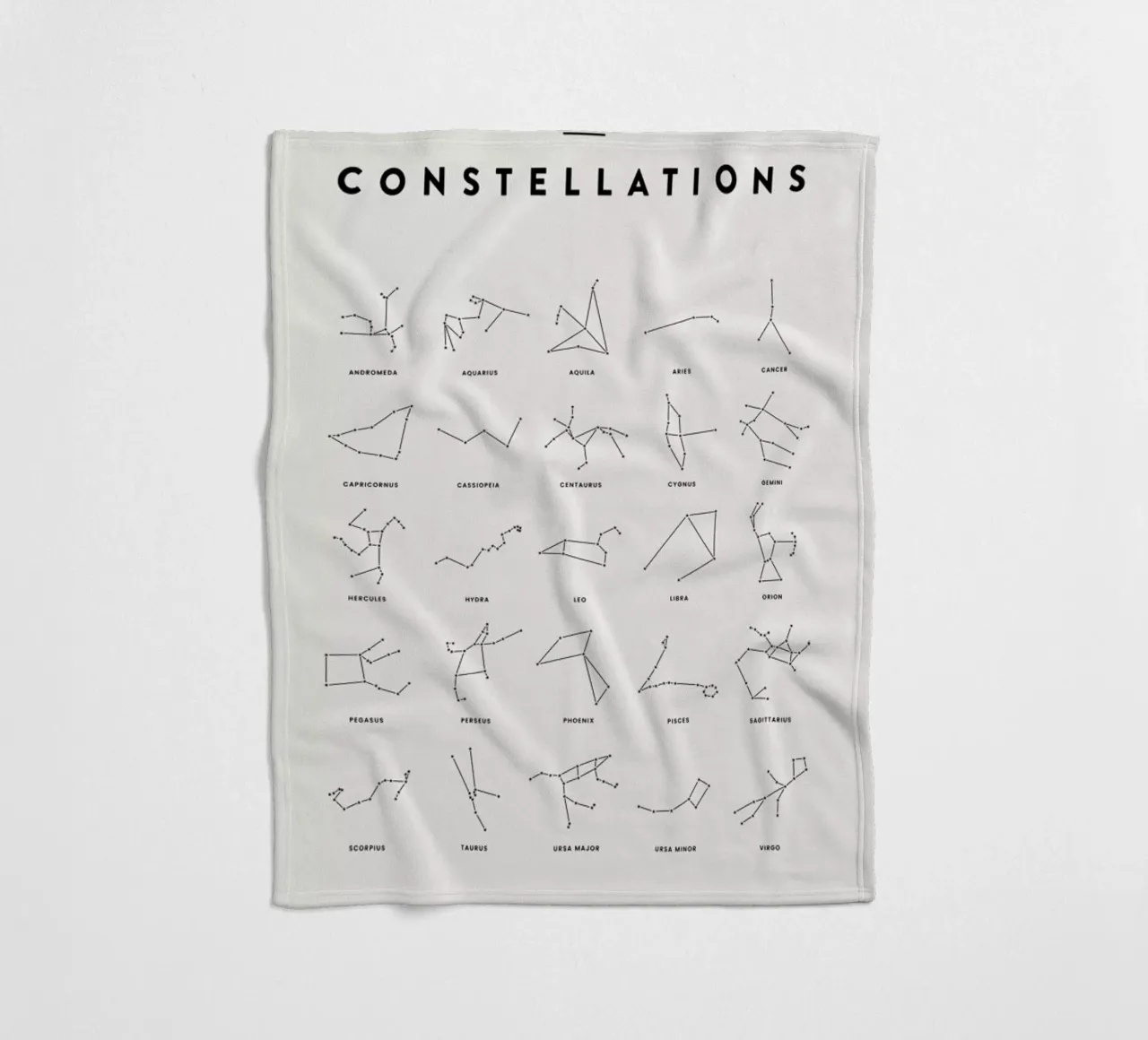 Constellation Chart 2 fleecedeken van daylight design studio