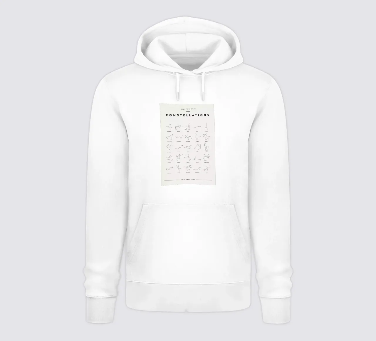 Constellation Chart 2 felpa con cappuccio da daylight design studio