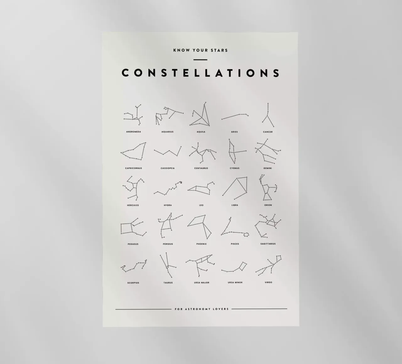 Constellation Chart 2 pellicola backlit da daylight design studio