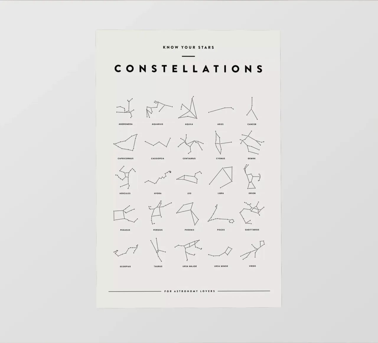 Constellation Chart 2 telo in pvc da daylight design studio