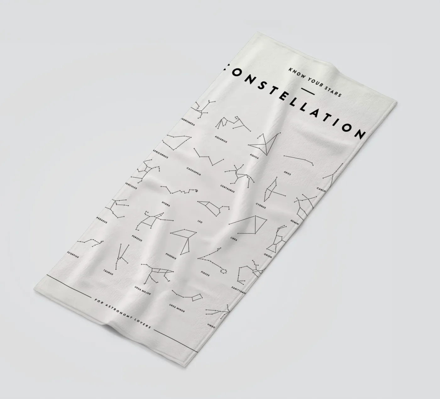 Constellation Chart 2 strandhanddoek van daylight design studio