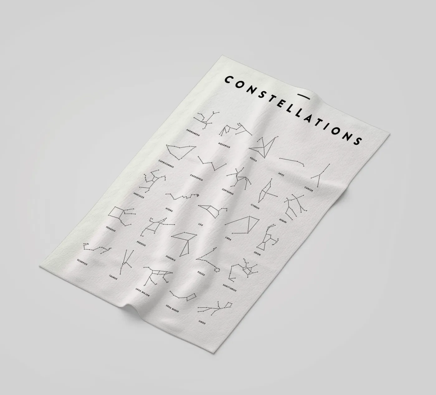 Constellation Chart 2 strandhanddoek van daylight design studio