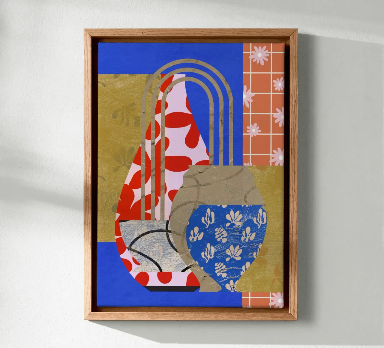 Pottery Poem No 14 tela con Cornice a cassetta da treechild